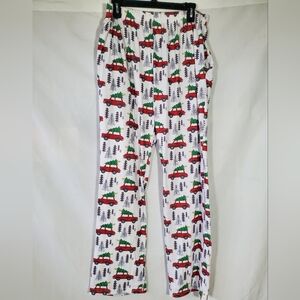 PAJAMAS PJ TREE ON CAR PRINTED LOUNGE PANTS CHRISTMAS TROUSER NIGHTWEAR
